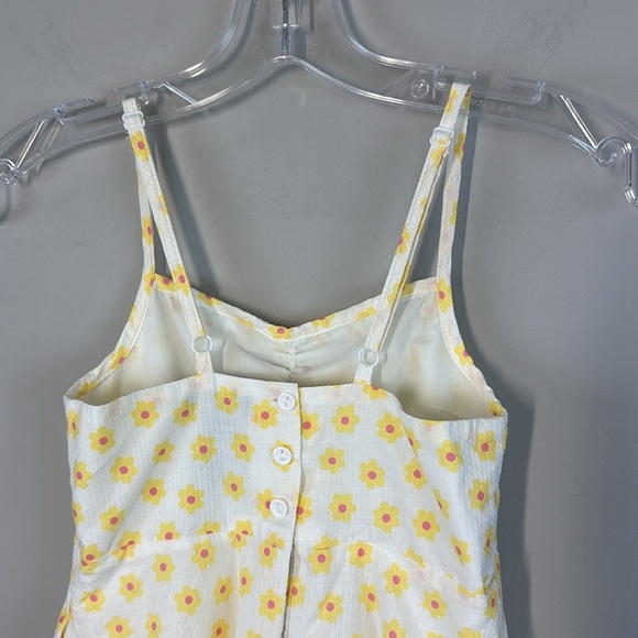 Cynthia Rowley Yellow And White Floral Dress Size 8 - Picture 10 of 15